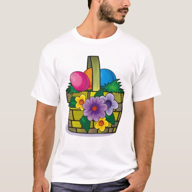 Ostern-Korb T-Shirt (Vorderseite)