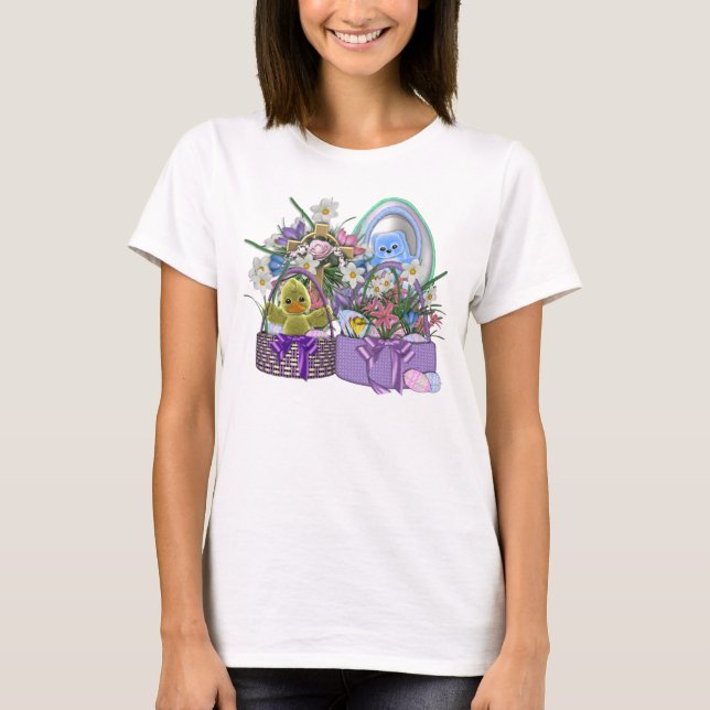 Ostern-Körbe T-Shirt (Vorderseite)