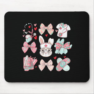 Ostern Krankenpflegerin Kokette Häschen Stethoskop Mousepad