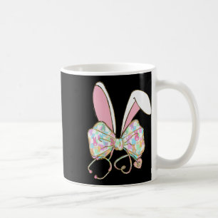 Ostern Krankenpflegerin Kokette Schleife Stethosko Kaffeetasse