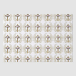 Ostern-Kreuz mit Engel wings Seidenpapier