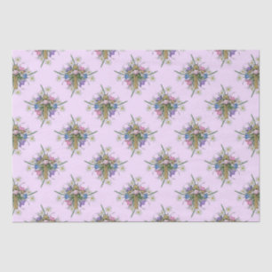 Ostern-Kreuz und BlumenmusterSeidenpapier Seidenpapier