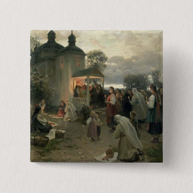 Ostern Matins Button (Vorderseite)