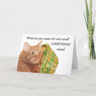 Ostern-Miezekatze Feiertagskarte