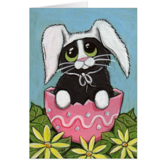 Ostern-Miezekatze-Gruß-Karte Karte