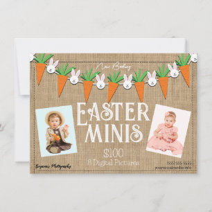Ostern Minis Mini-Fototermin Flyer  Einladung