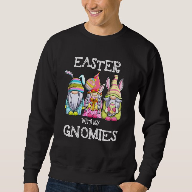 Ostern mit meinen Gnomen Niedliche Bunny Gnomes Os Sweatshirt (Vorderseite)