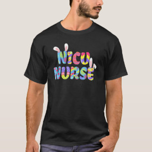 Ostern Nicu Nurse Niedlich Bunny Oars Happy Ostere T-Shirt