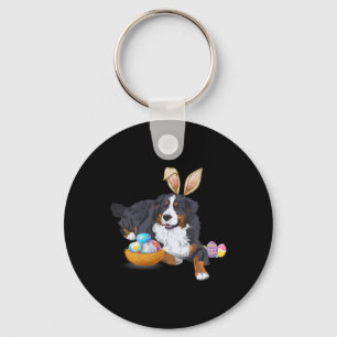 Ostern Niedlich Berner Hund Lover Bunny Egg Schlüsselanhänger