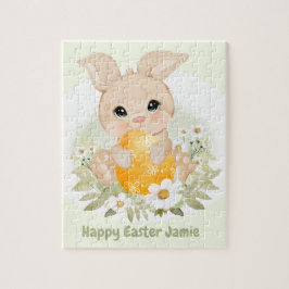 Ostern Niedlich Bunny Yellow Egg Personalisierter
