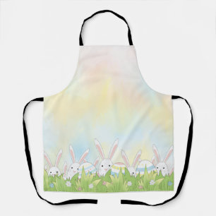 Ostern niedlicher Hase und Eier Schürze