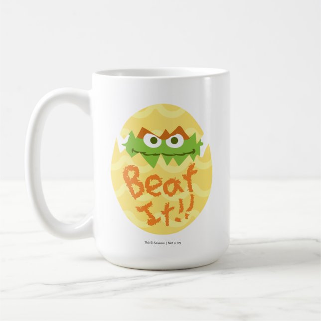 Ostern Oscar der Mülleimer Kaffeetasse (Links)