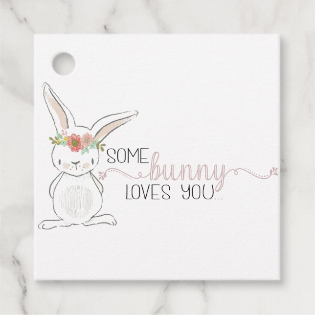 Ostern, Osterhase, Ostern Geschenkanhänger (Vorderseite)