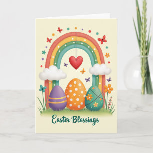 Ostern-Ovale Szenenkarte Karte