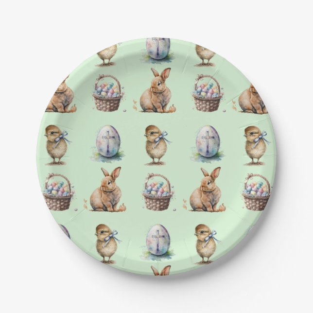 Ostern Pappteller (Vorderseite)