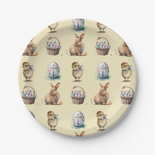 Ostern Pappteller (Vorderseite)