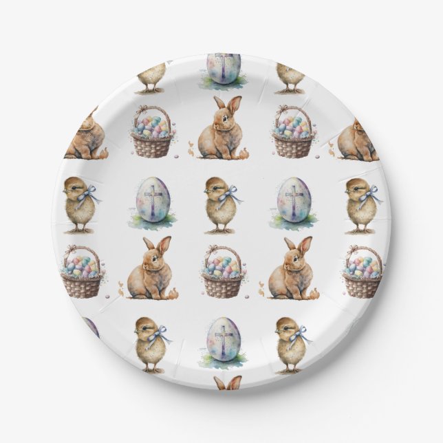 Ostern Pappteller (Vorderseite)