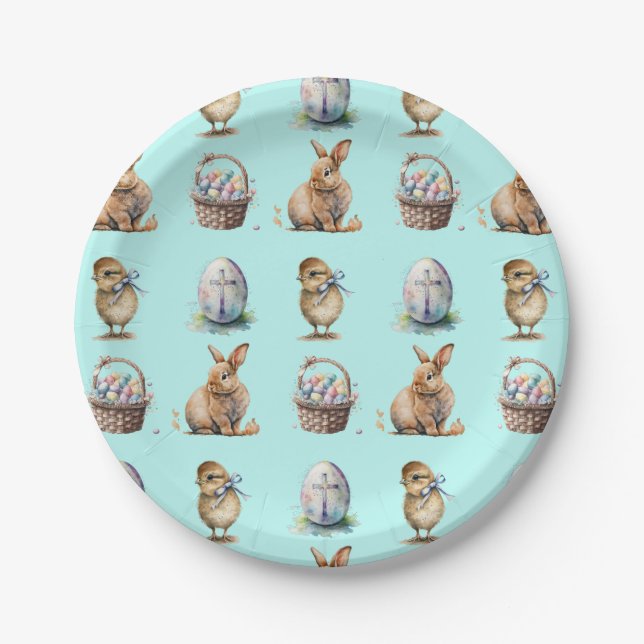 Ostern Pappteller (Vorderseite)