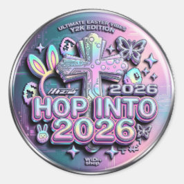 Ostern Paskah 2026 Runder Aufkleber