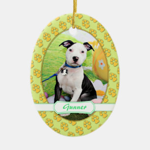 Ostern - Pitbull - Artillerist Keramikornament