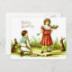 Ostern-Postkarten-viktorianische Feiertagspostkarte (Vorne/Hinten)