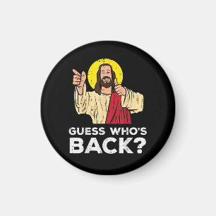 Ostern Rate Wer ist zurück Jesus Lustig Religiös Magnet