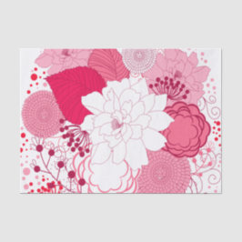 Ostern - Rosa und Weiße Blumen Seidenpapier