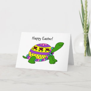 Ostern-Schildkrötekarte Feiertagskarte