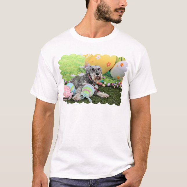 Ostern - Schnauzer - Fergie T-Shirt (Vorderseite)