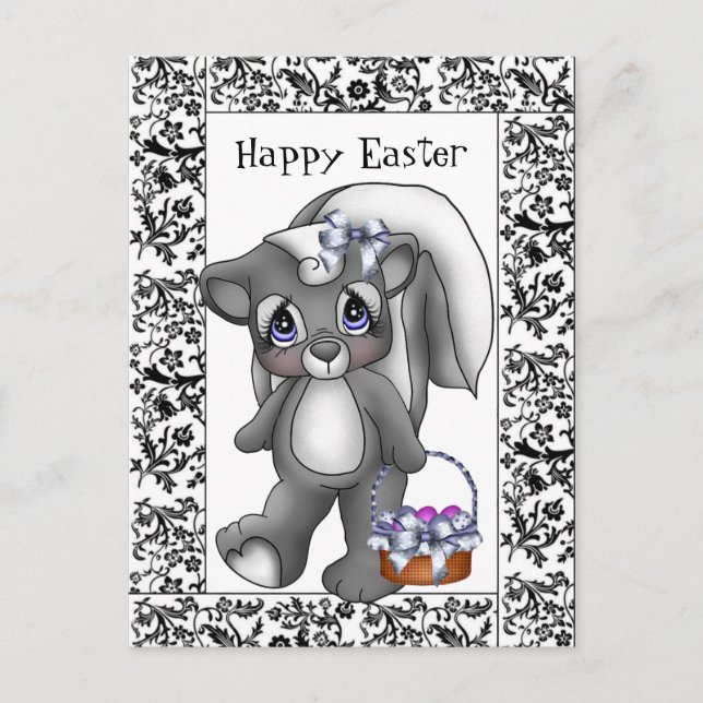 Ostern Skunk Holiday Gruß Postkarte (Vorderseite)