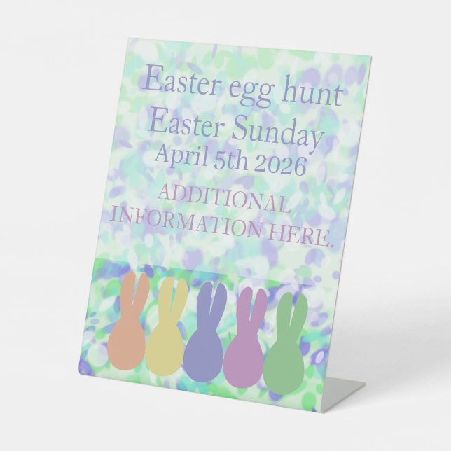 Ostern Sockelschild (Vorderseite)
