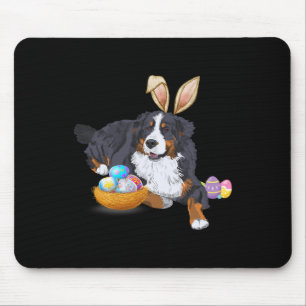 Ostern Süße Berner Sennenhund Liebhaber Hase Eier Mousepad