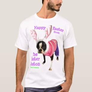Ostern t-shirtwith Boston Terrier T-Shirt