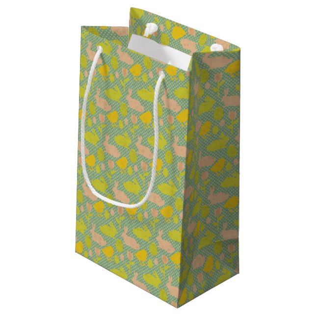Ostern-Tapete Kleine Geschenktüte (Rückseite Schrägansicht)