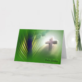 Ostern und Palm Sonntag Kreuze und Szenen Feiertagskarte