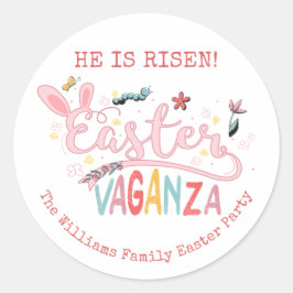 Ostern Vaganza Pascua Piazza della Riforma Runder Aufkleber