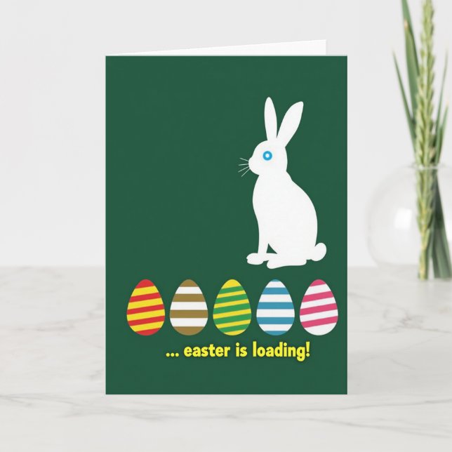 Ostern wird geladen Karte (Vorderseite)