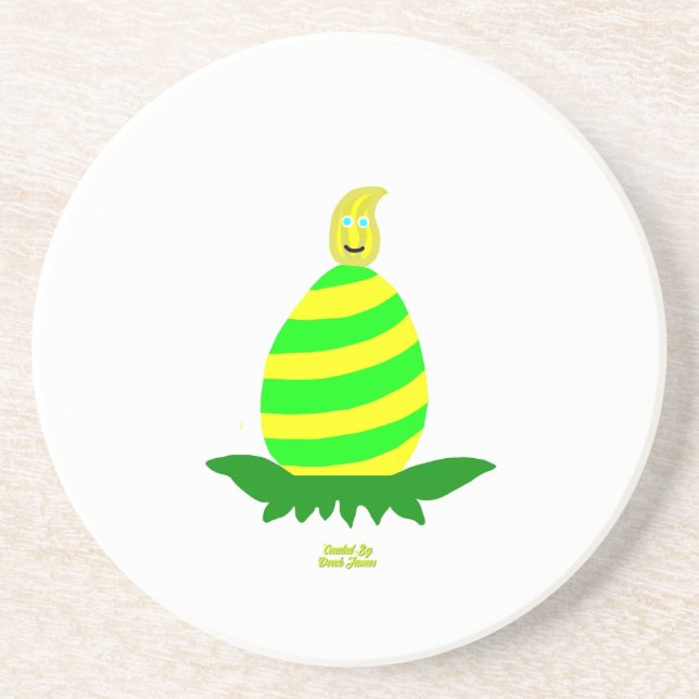 Ostern wünscht Sandstone-Untersetzer Getränkeuntersetzer (Vorne)