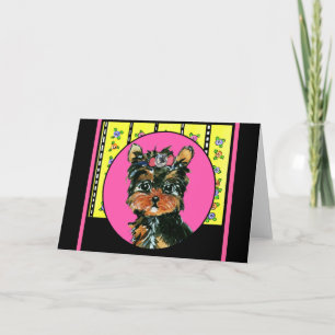 Ostern Yorkie Poos Feiertagskarte