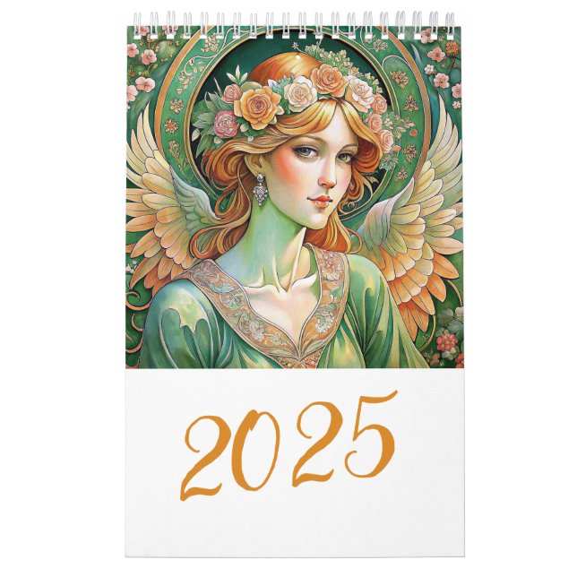 Osternengel im Art Nuovo Stil 2025 Kalender (Titelbild)