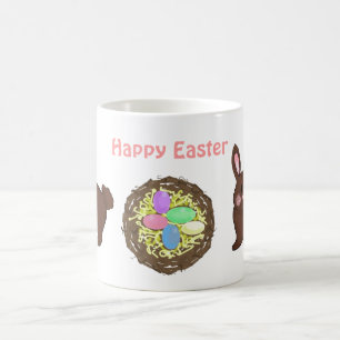 Osternest mit Hasen Kaffeetasse