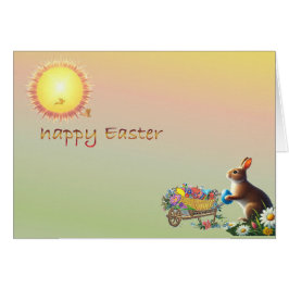 Osterorientierte vertikale Grußkarte