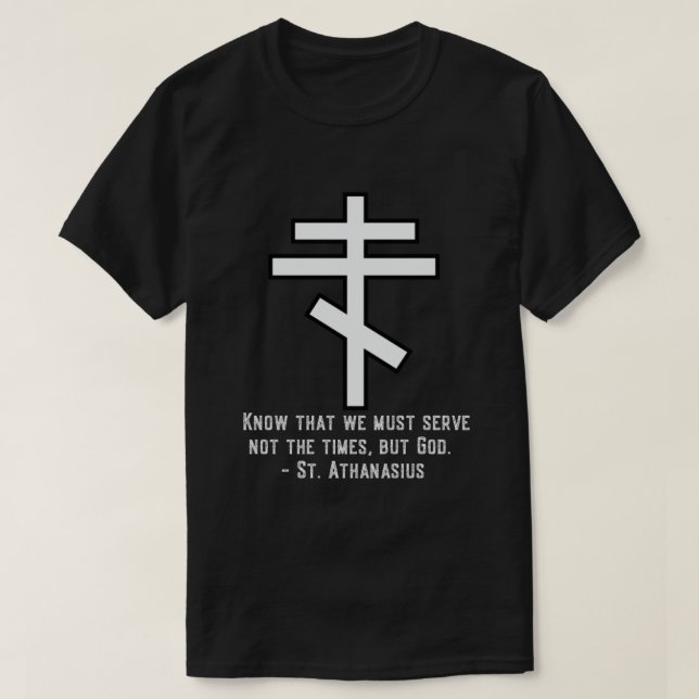 Osterorthodoxer Christlicher Langschläfer T-Shirt (Design vorne)