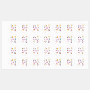 Osterpackung, Osterhacker Etiketten