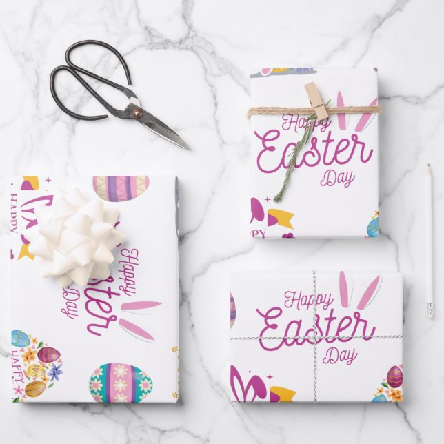 Osterpackung, Osterhacker Geschenkpapier Set (Vorderseite)