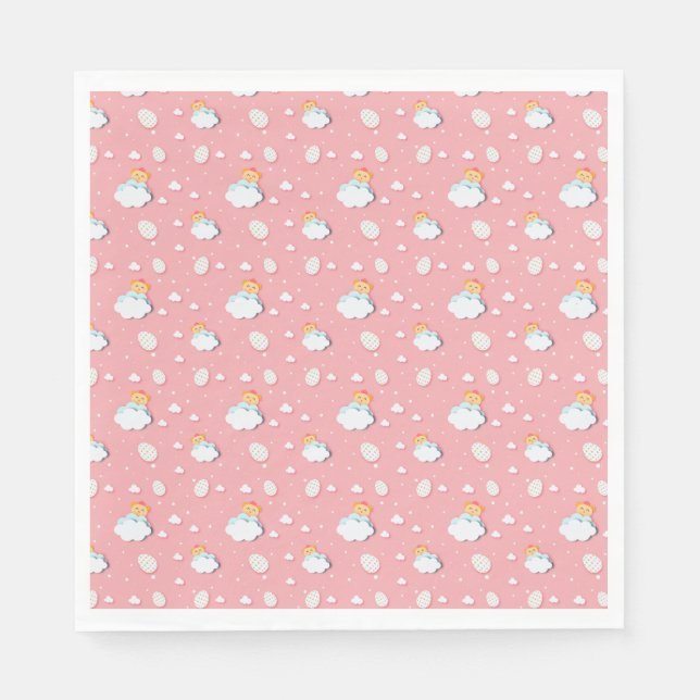 Osterpapier für Küken und Eier Serviette (Vorderseite)