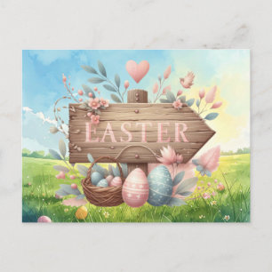 Osterparty-Einladungskarte  Postkarte