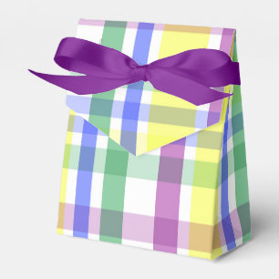 Osterpastel Karierter Frühling Muster Geschenkschachtel