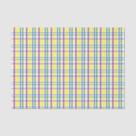 Osterpastel Karierter Frühling Muster Seidenpapier