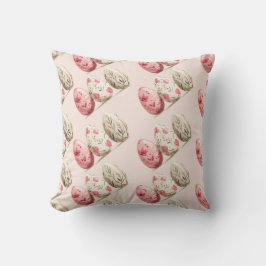 Osterpastel Pink Beige Eier Muster Kissen